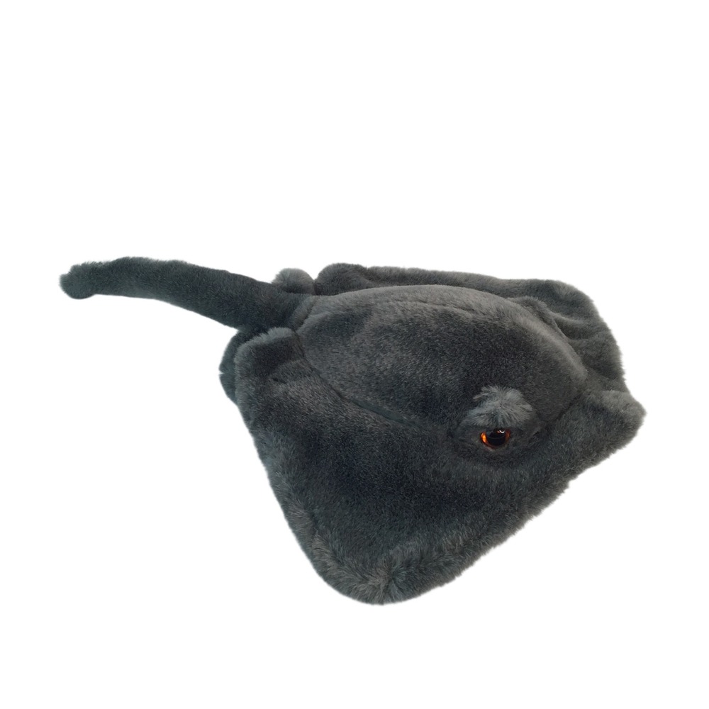 Sea World Stingray Plush 15 Inch Gray White 1991 Vtg Marine Stuffed Toy Korea